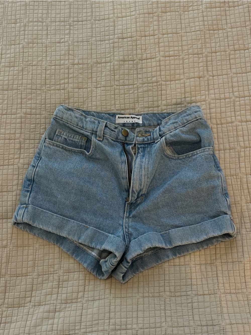 American Apparel - Light Blue Denim Shorts